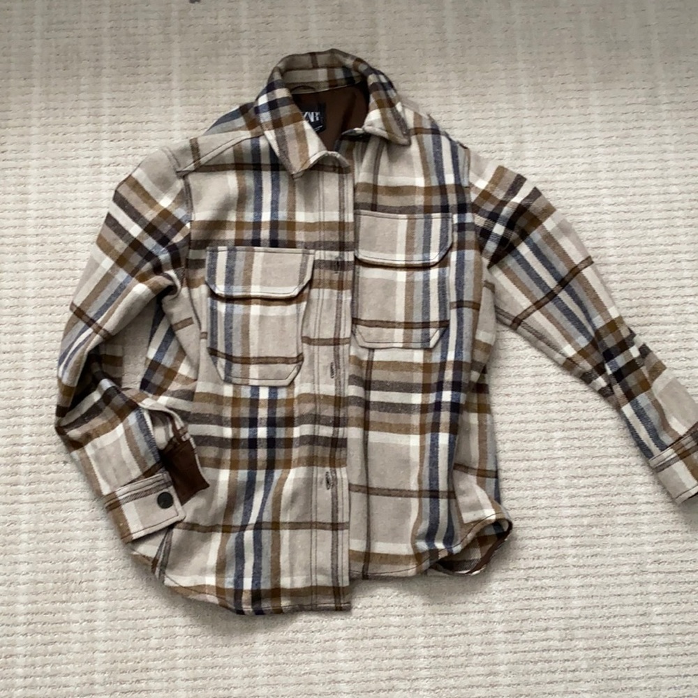 Beige overshirt from ZARA brand new